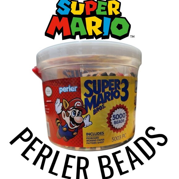 NEW Perler Fuse Craft Beads Bucket Activity Kit 5000 Bead Super Mario Brothers I - Picture 2 of 9